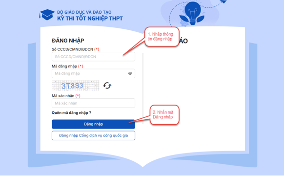 Hướng dẫn thí sinh đăng nhập phần mềm và khai hồ sơ đăng ký dự thi tốt nghiệp 2026